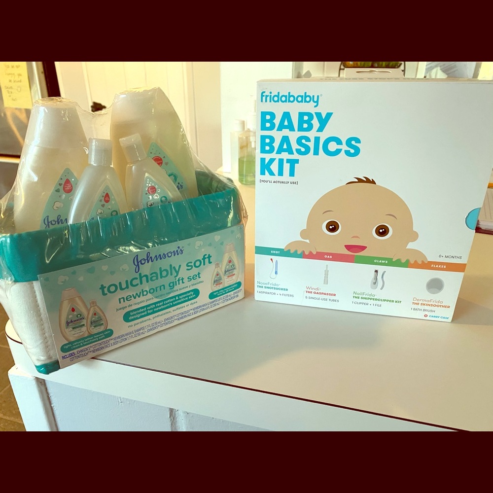 Set of unopened baby care needs